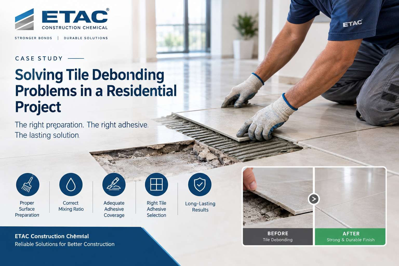 Case Study: Solving Tile Debonding Problems in a Residential Project